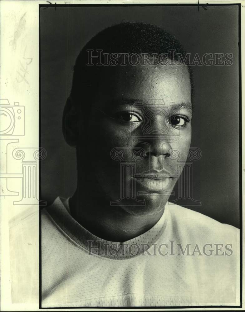 1984 Press Photo McDonogh and Tulane football player Jonathan Hulbert- Historic Images