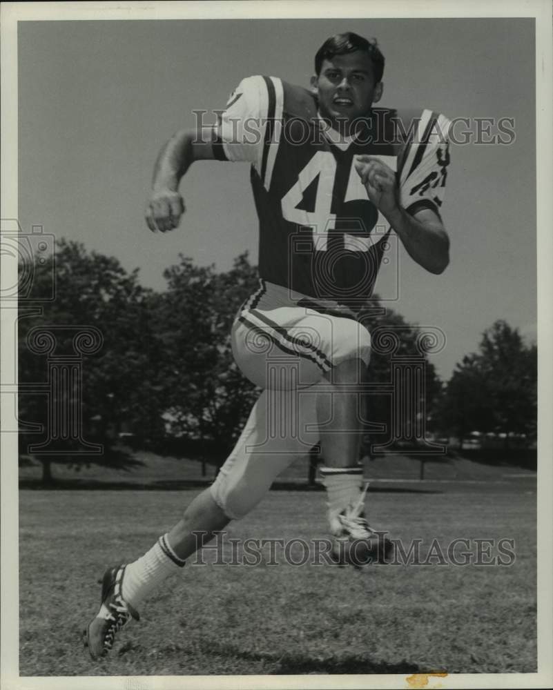 1971 Press Photo Tulane college football player Kenny Hrapmann - nos16224- Historic Images