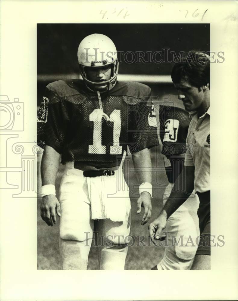 Press Photo East Jefferson High football player Steve Hollander - nos16230- Historic Images