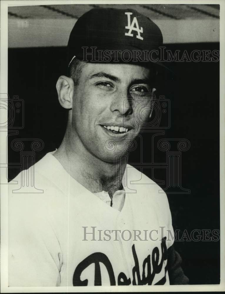 1967 Press Photo Los Angeles Dodgers baseball player Ron Hunt - nos16276- Historic Images