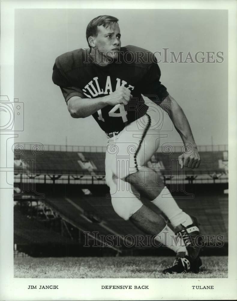 1967 Press Photo Tulane college football player Jim Jancik - nos16346- Historic Images