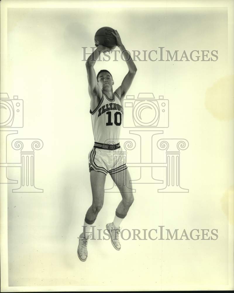 1969 Press Photo Illinois college basketball player Rick Howat - nos16531- Historic Images