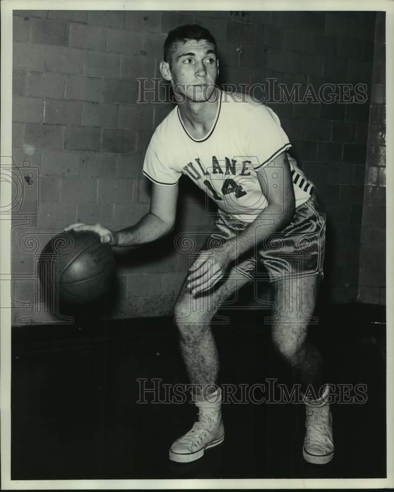 Press Photo Tulane college basketball player Bill Jargstorf - nos16568- Historic Images