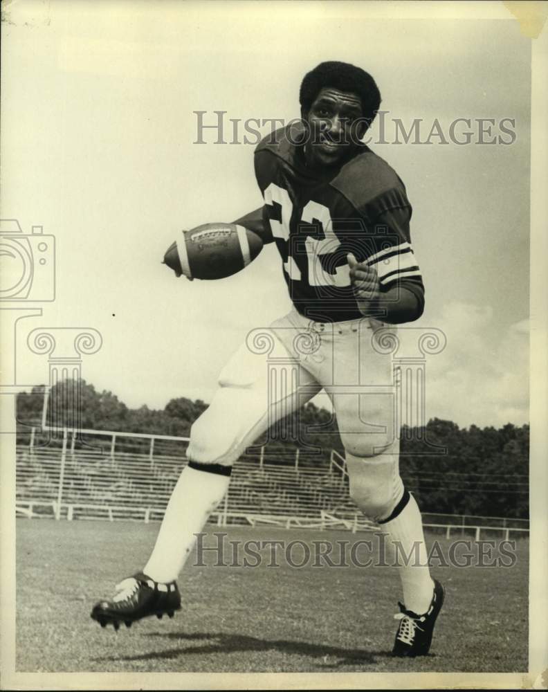 1972 Press Photo Northeast Louisiana college football player Rubin Jones- Historic Images