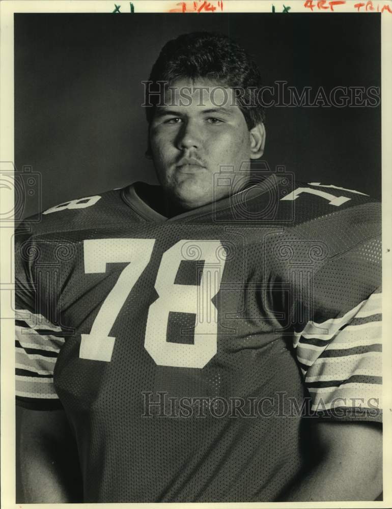 1986 Press Photo Football player Roger Hutchinson - nos16623- Historic Images