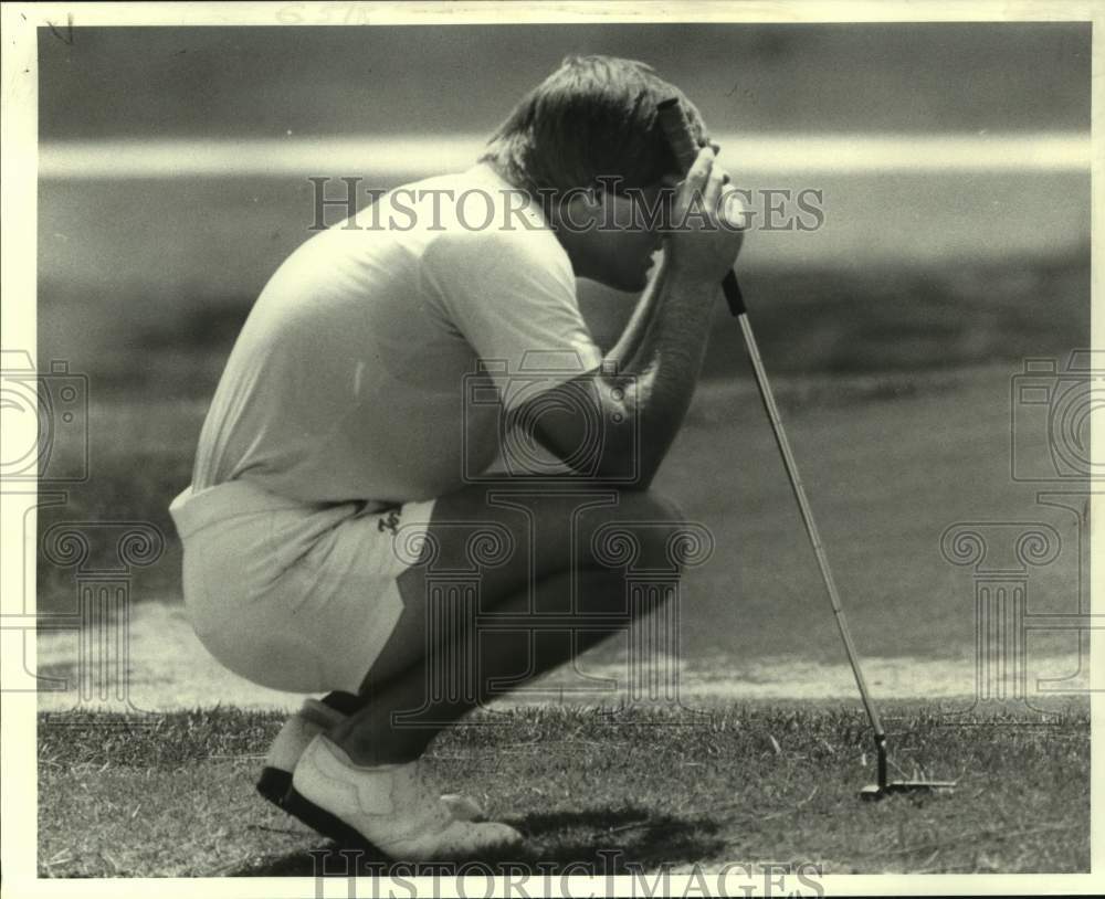 1982 Press Photo Golfer Marc Howell during a New Orleans city championship win- Historic Images