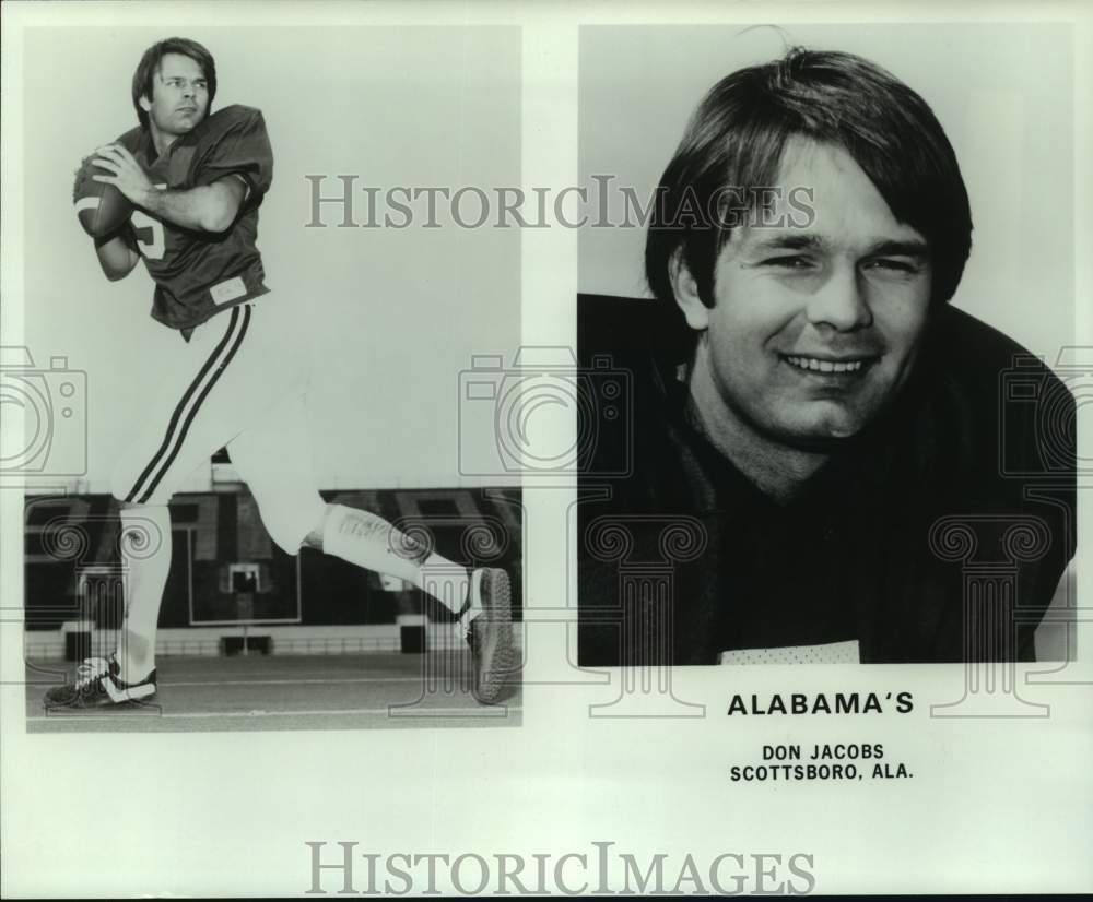 1981 Press Photo Alabama college football player Don Jacobs - nos17008- Historic Images