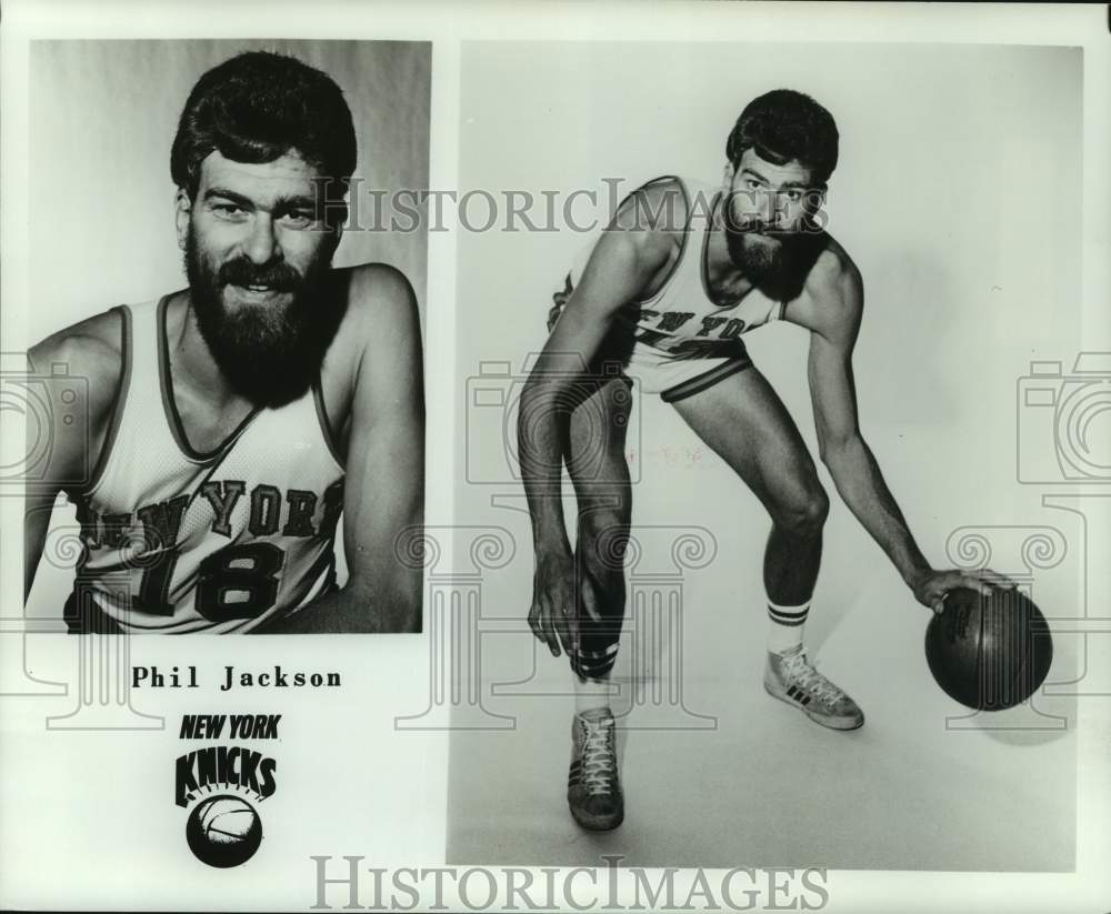 1977 Press Photo New York Knicks basketball player Phil Jackson - nos17085- Historic Images