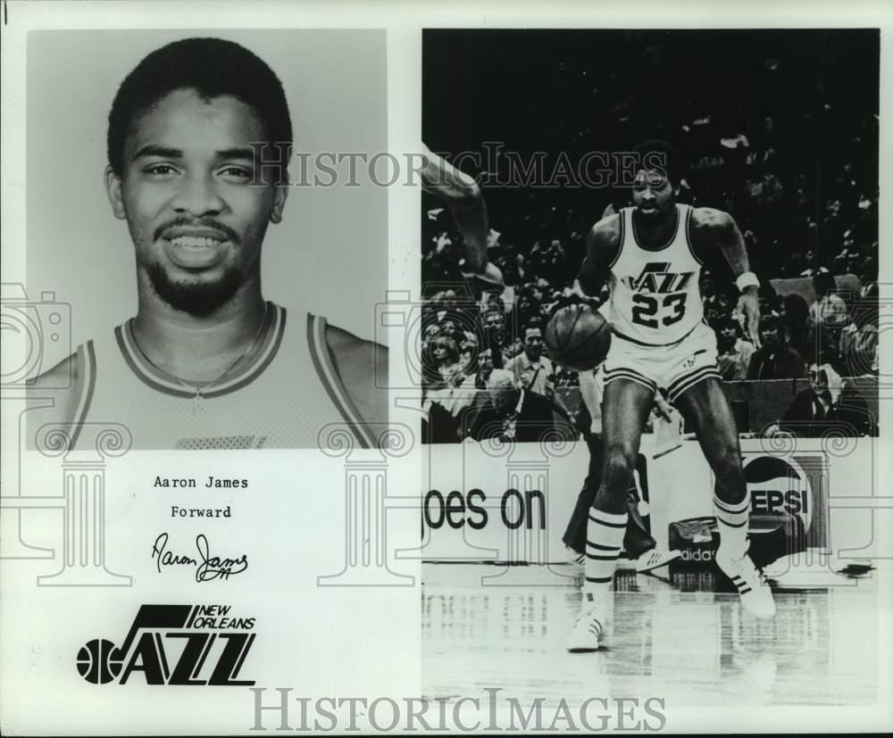 1978 Press Photo New Orleans Jazz basketball player Aaron James - nos17113- Historic Images