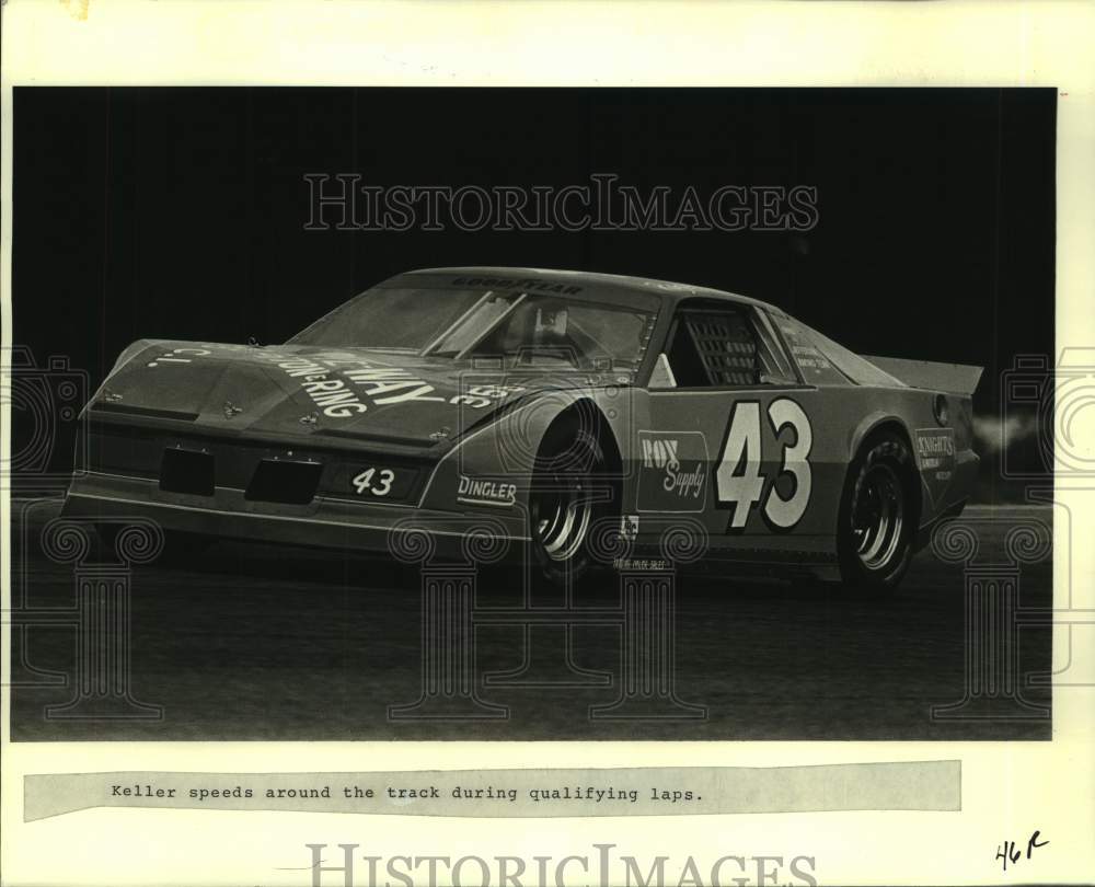 1984 Press Photo Race driver Roger Keller, a former West Jefferson football star- Historic Images