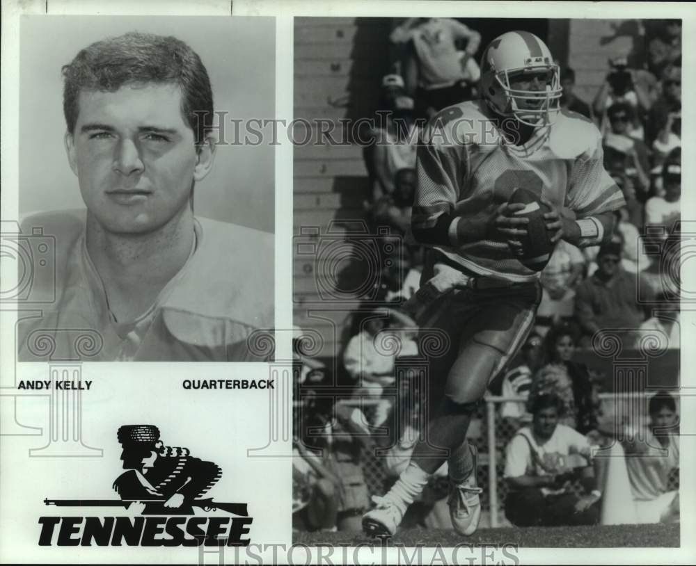1991 Press Photo Unversity of Tennessee college football player Andy Kelly- Historic Images