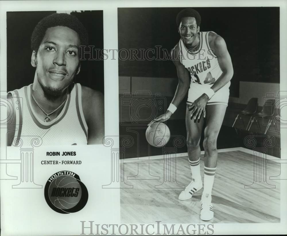 1978 Press Photo Houston Rockets basketball player Robin Jones - nos17207- Historic Images