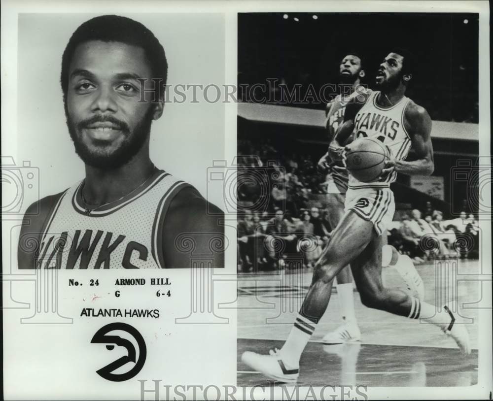 1979 Press Photo Atlanta Hawks basketball player Armond Hill - nos17214- Historic Images