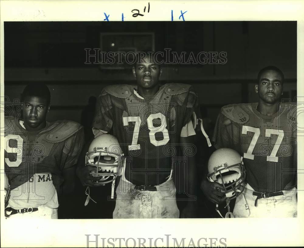 1984 Press Photo High school football player Clint James - nos17275- Historic Images