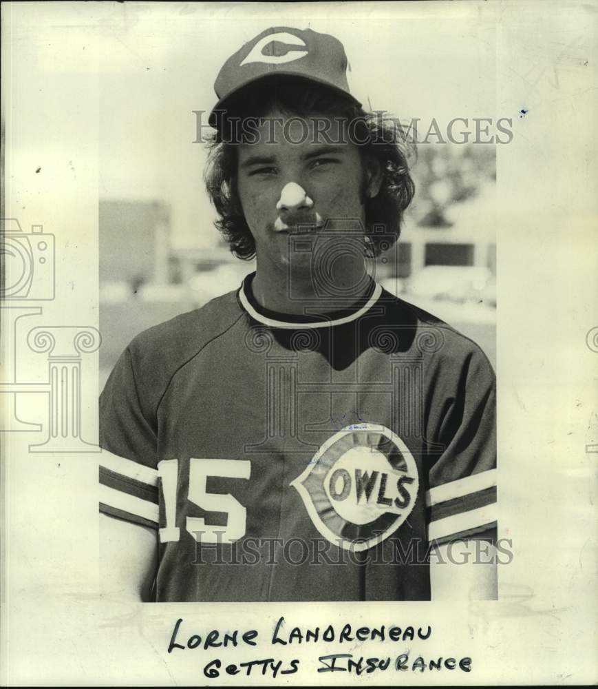 1977 Press Photo Owls baseball player Lorne Landreneau - nos17327- Historic Images