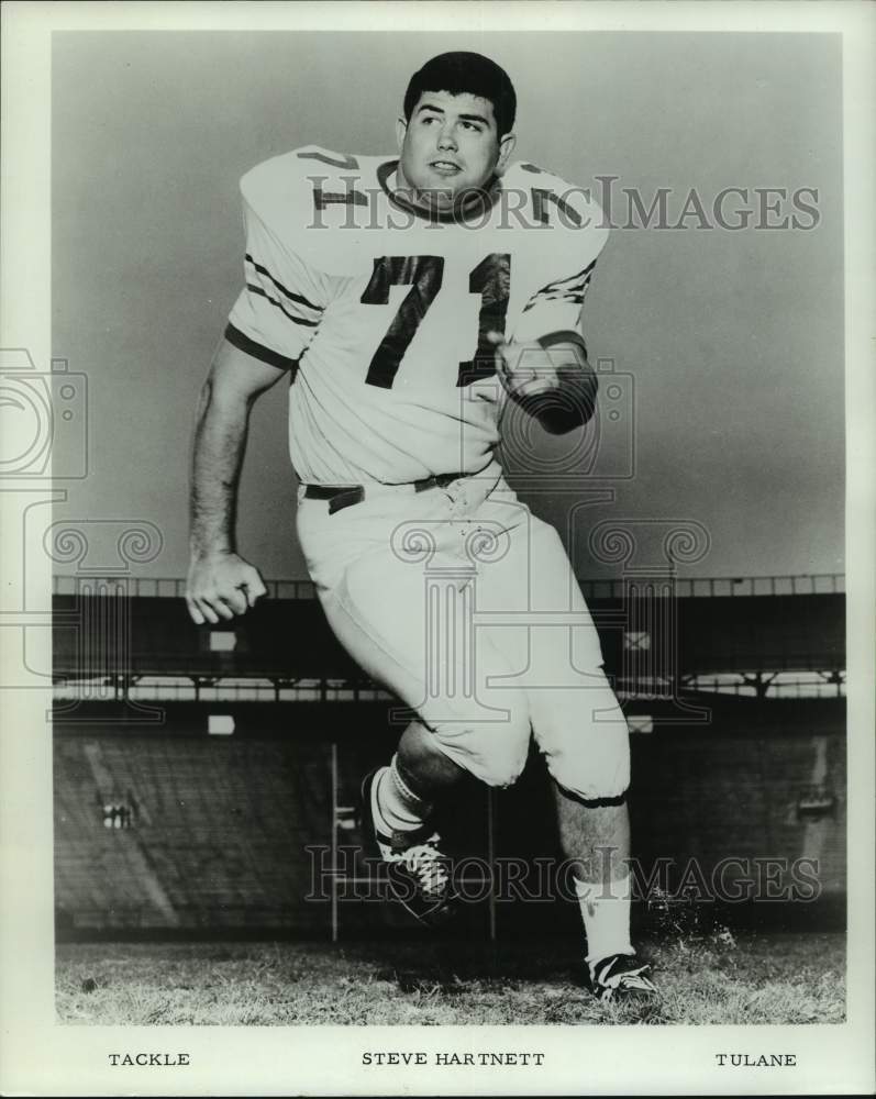 1967 Press Photo Tulane college football player Steve Hartnett - nos17381- Historic Images