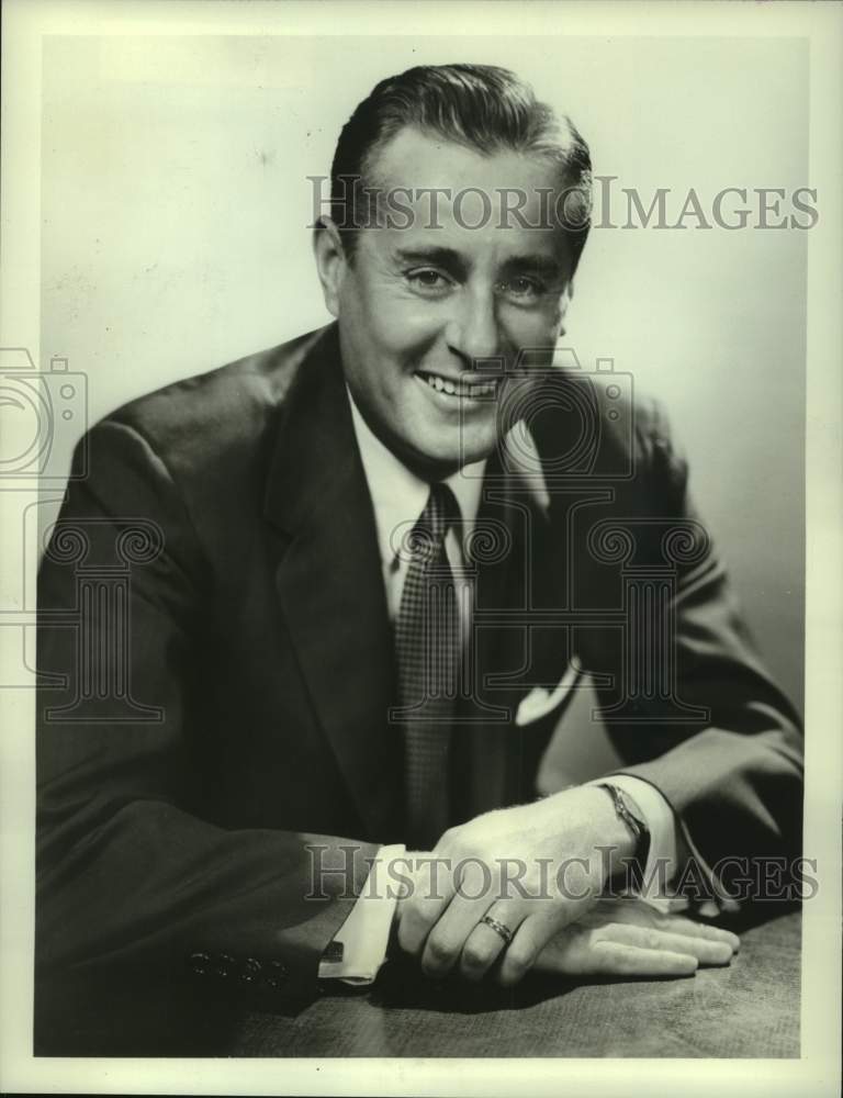 Press Photo Sportscaster Curt Gowdy, "The American Sportsman" - nos17441- Historic Images