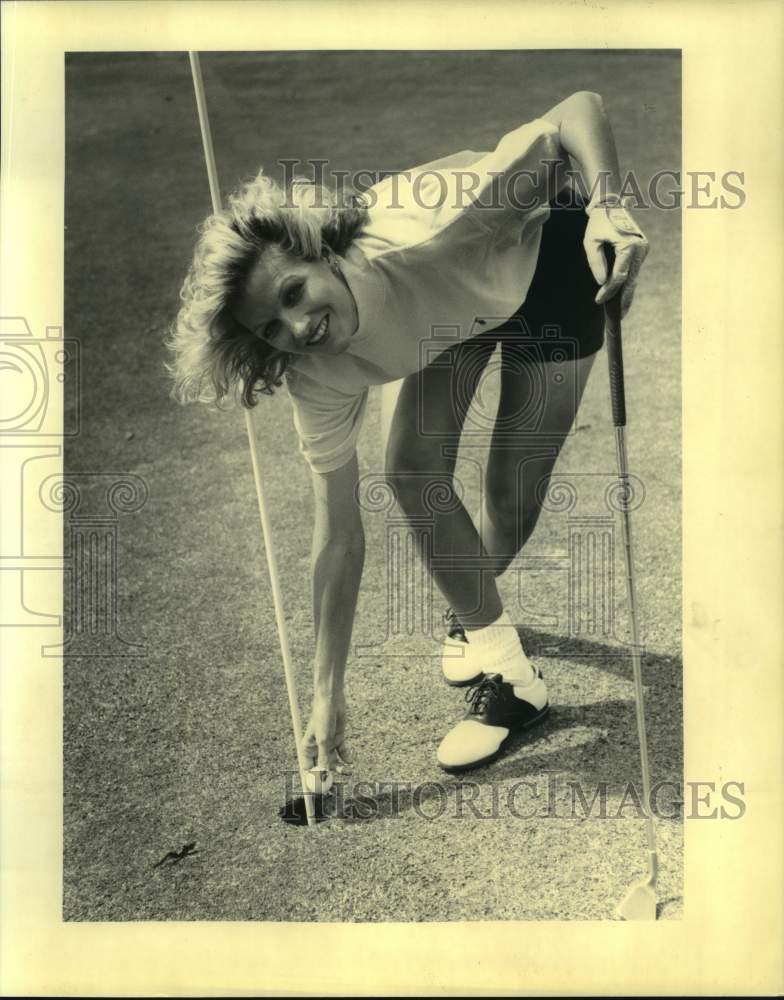 1992 Press Photo Golfer Terri Katz at Lakewood Country Club - nos17571- Historic Images