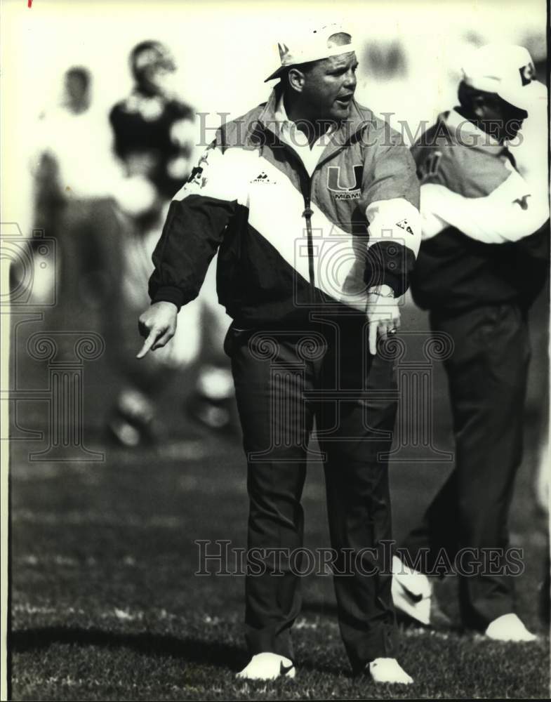 1992 Press Photo Miami college football coach Art Kehoe - nos17587- Historic Images