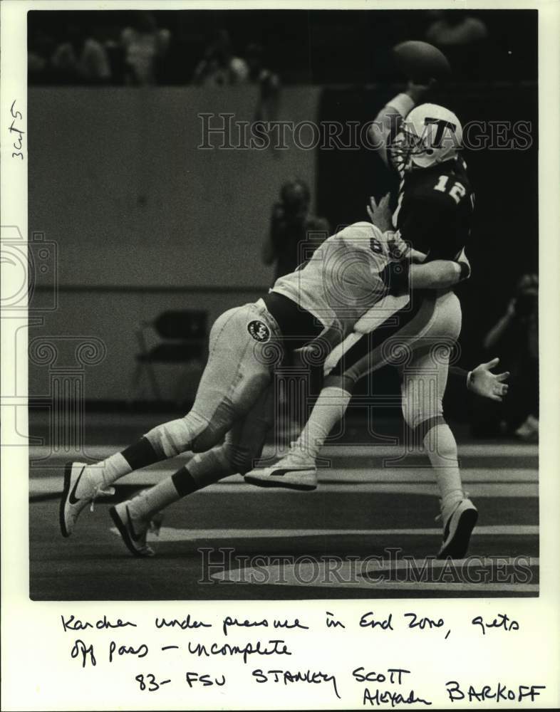1985 Press Photo Tulane and Florida State play college football - nos17588- Historic Images