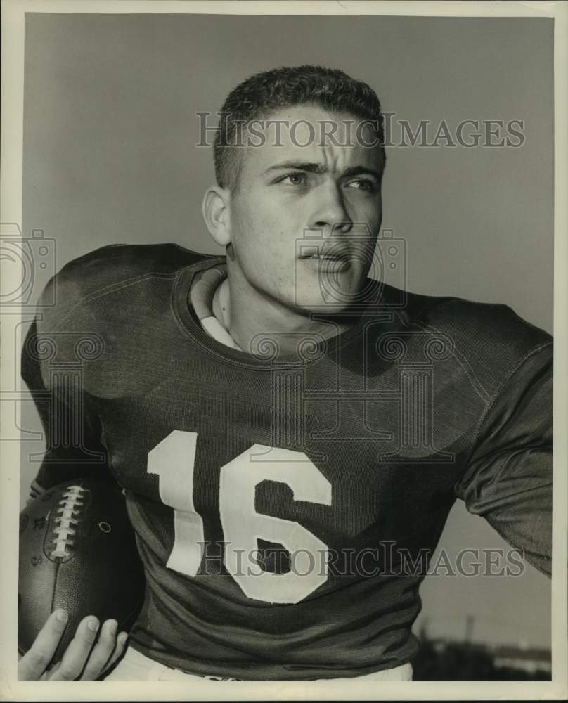 1967 Press Photo Football - Don Ladner, Tulane Quarterback - nos17707- Historic Images