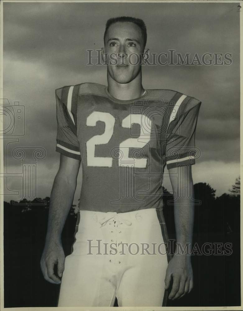 Press Photo Football - Bill Ladner, Halfback for Southeastern Louisiana College- Historic Images