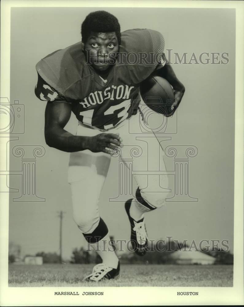 1975 Press Photo University of Houston college football player Marshall Johnson- Historic Images