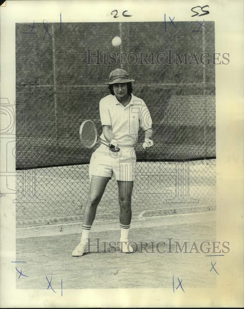 1972 Press Photo State tennis championships player Ray Lake at City Park- Historic Images