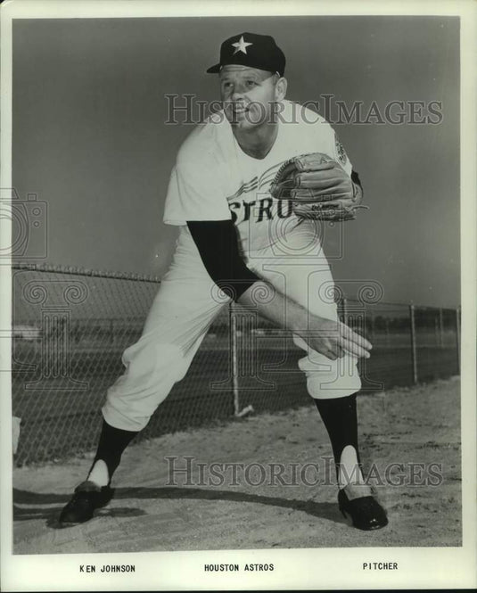 Press Photo Houston Astros pitcher Ken Johnson - nos17805- Historic Images