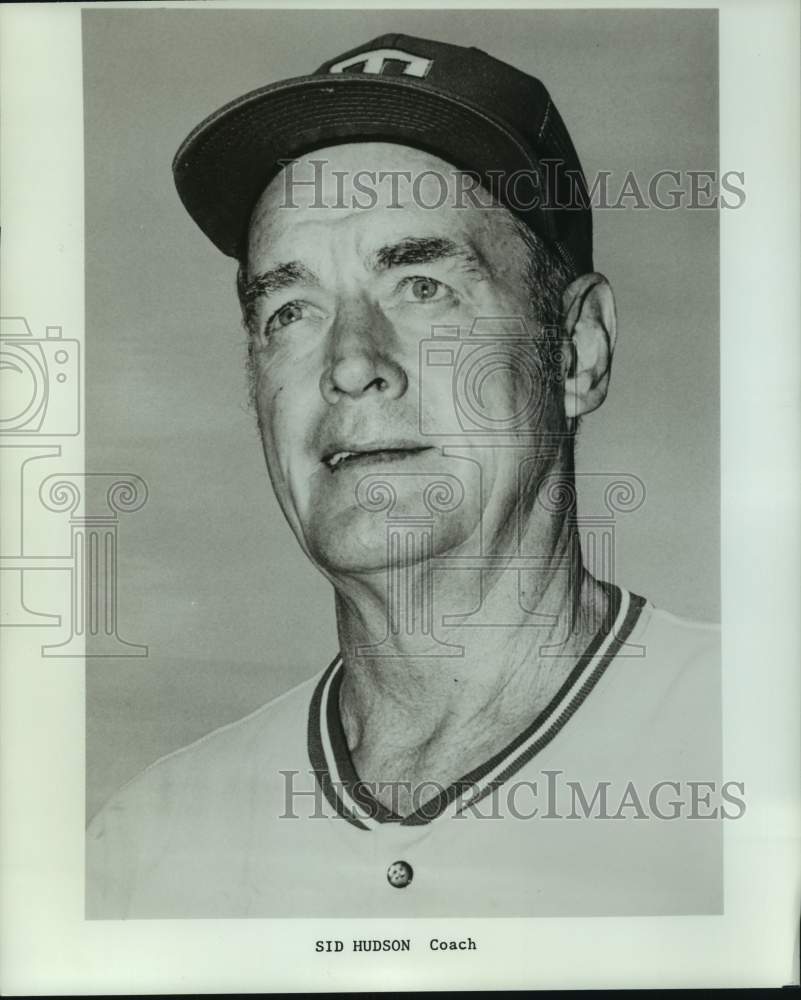 1977 Press Photo Baseball coach Sid Hudson - nos17813- Historic Images