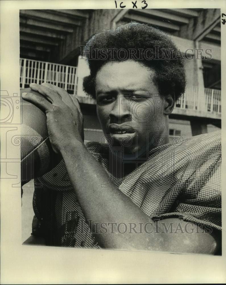 1975 Press Photo West Jefferson High football player Ricky Knight - nos17823- Historic Images