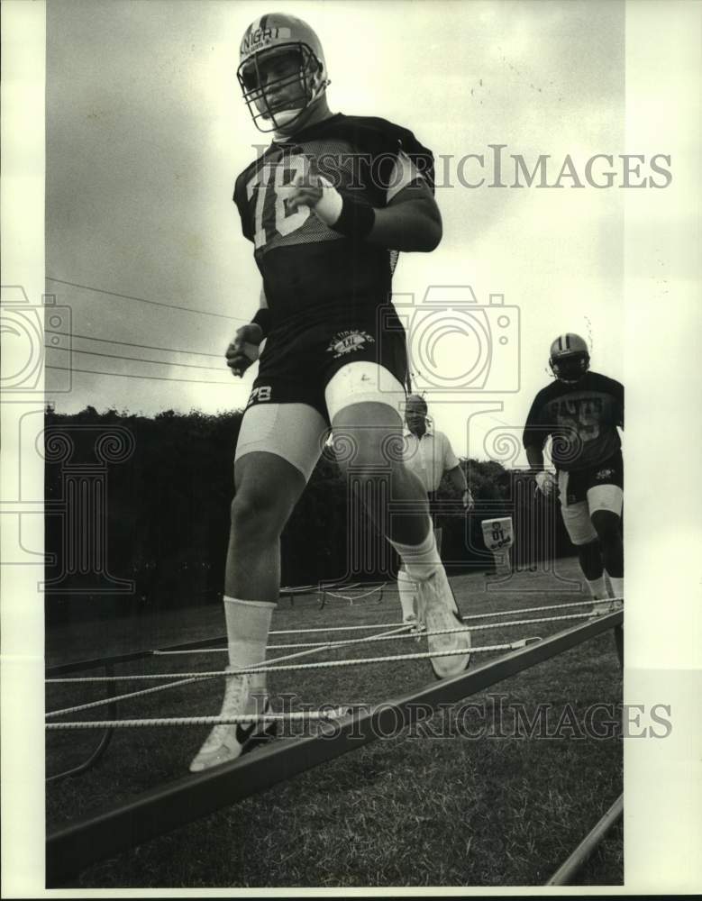 1987 Press Photo New Orleans Saints football player Shawn Knight - nos17826- Historic Images