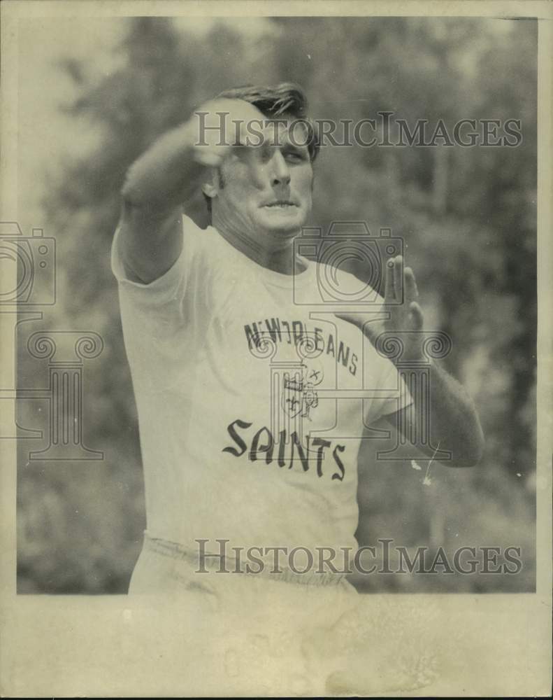 1970 Press Photo New Orleans Saints football player Billy Kilmer - nos17856- Historic Images