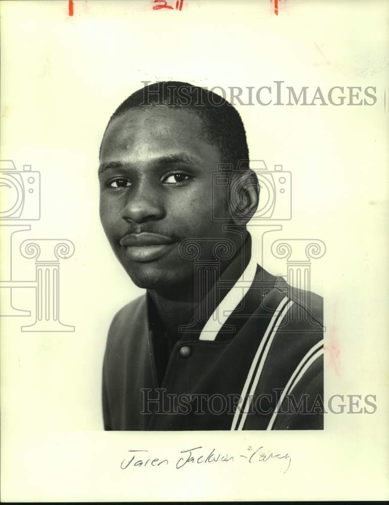 1985 Press Photo Cohen High basketball player Jaren Jackson - nos17890- Historic Images