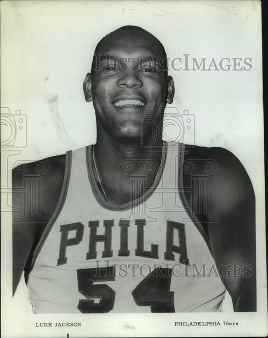 1970 Press Photo Philadelphia 76ers basketball player Luke Jackson - nos17899- Historic Images