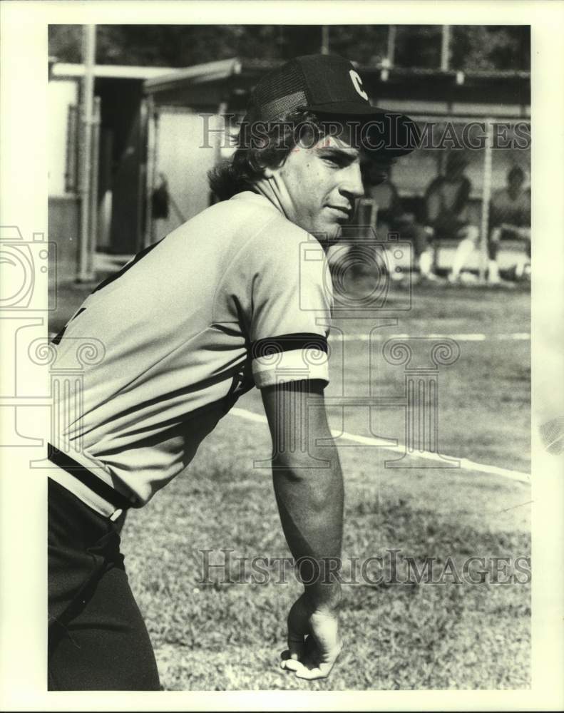 1980 Press Photo Softball player Camlie Lefort - nos17923- Historic Images