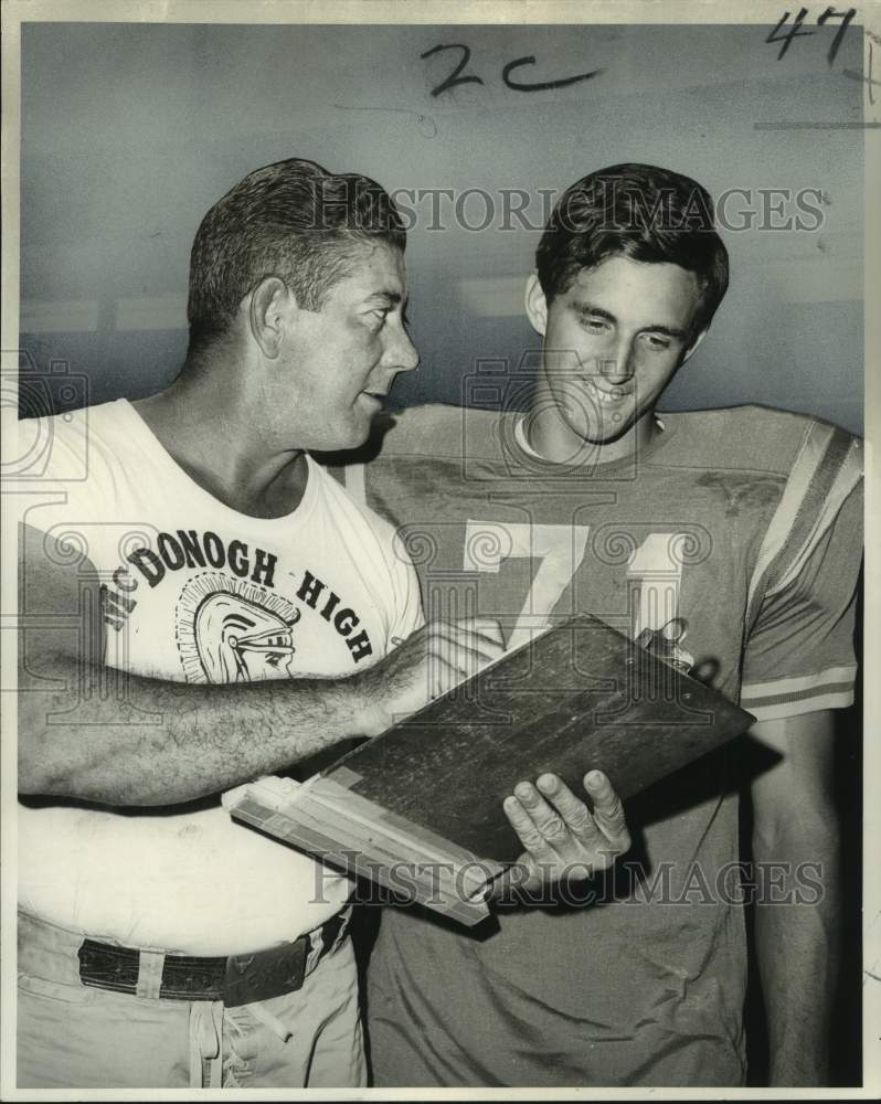 Press Photo McDonogh High football Earl Hubley and Bruce M&#39;Keough- Historic Images