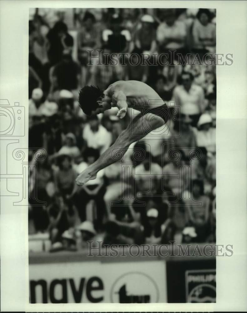 1984 Press Photo US Olympic Diving Hopeful Bruce Kimball - nos18009- Historic Images