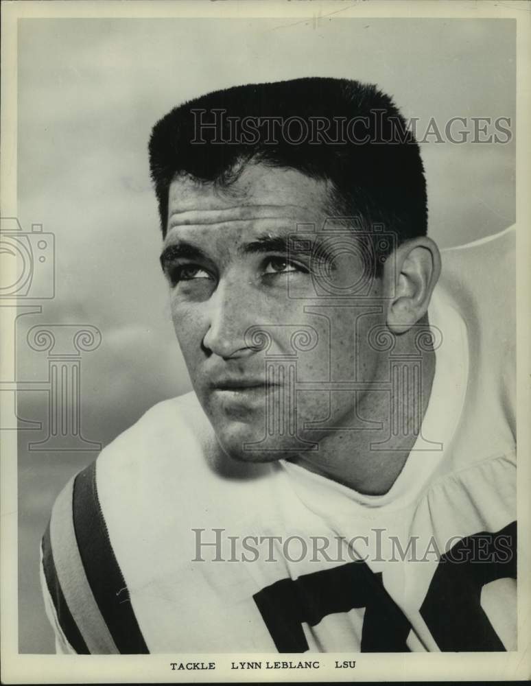 1967 Press Photo LSU college football player Lynn LeBlanc - nos18044- Historic Images