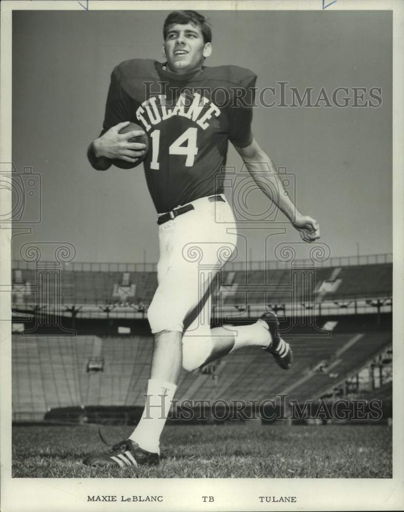 1970 Press Photo LSU college football player Maxie LeBlanc - nos18045- Historic Images