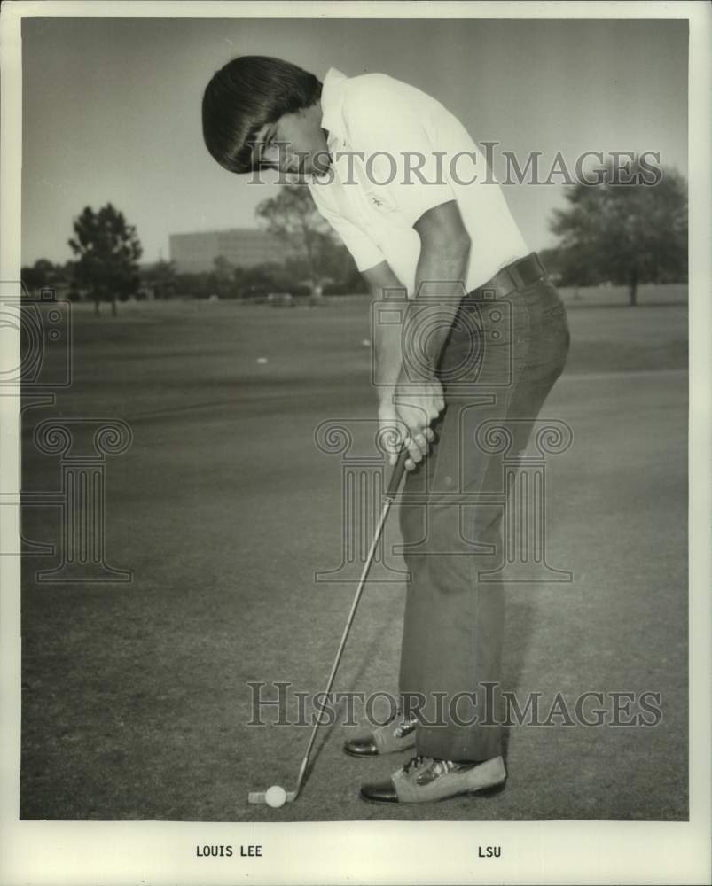 1975 Press Photo LSU college golfer Louis Lee - nos18069- Historic Images