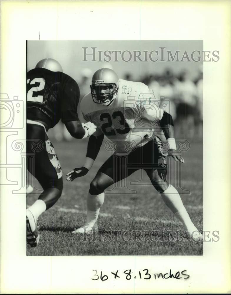 1989 Press Photo New Orleans Saints Buford Jordan at Practice - nos18144- Historic Images