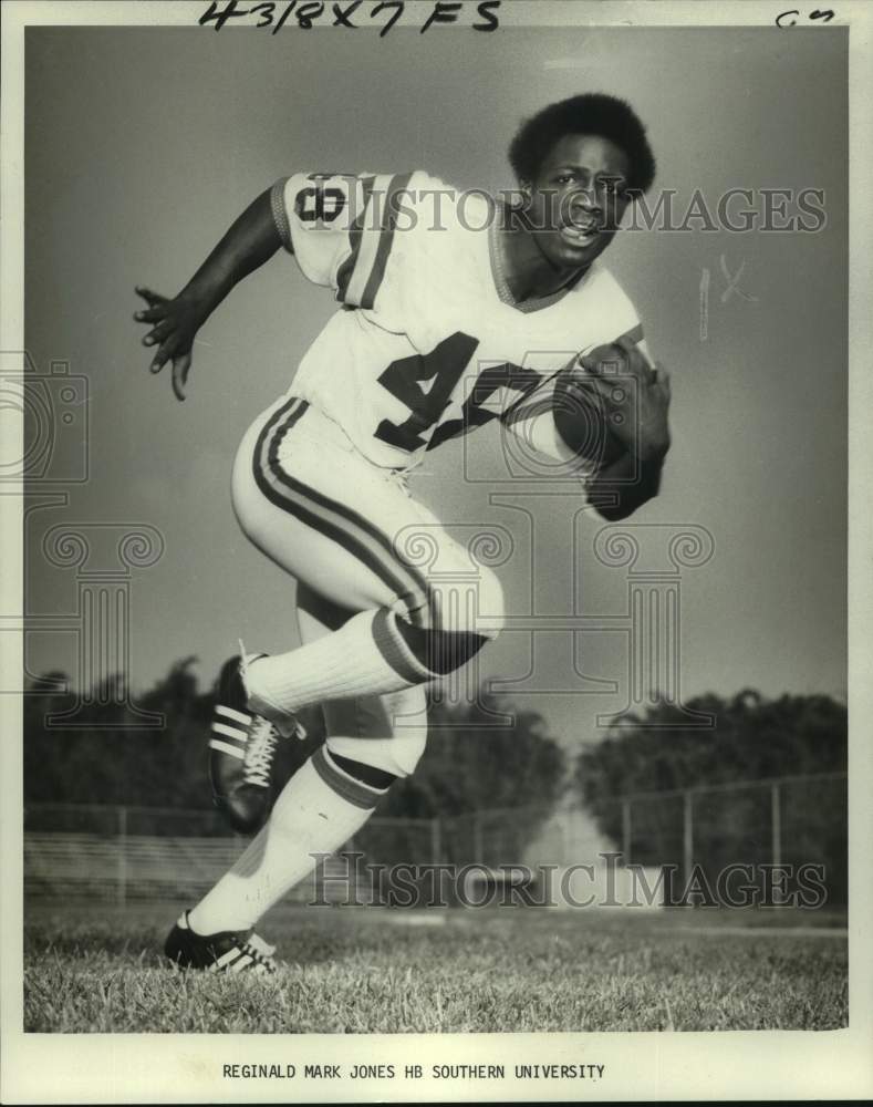 1977 Press Photo Southern college football player Reginald Mark Jones- Historic Images