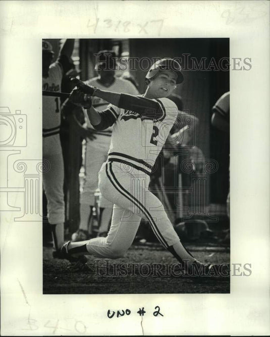 1978 Press Photo University of New Orleans baseball player Jimmy Kropog- Historic Images