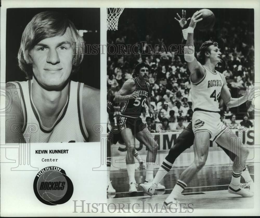 1978 Press Photo Houston Rockets basketball player Kevin Kunnert - nos18261- Historic Images