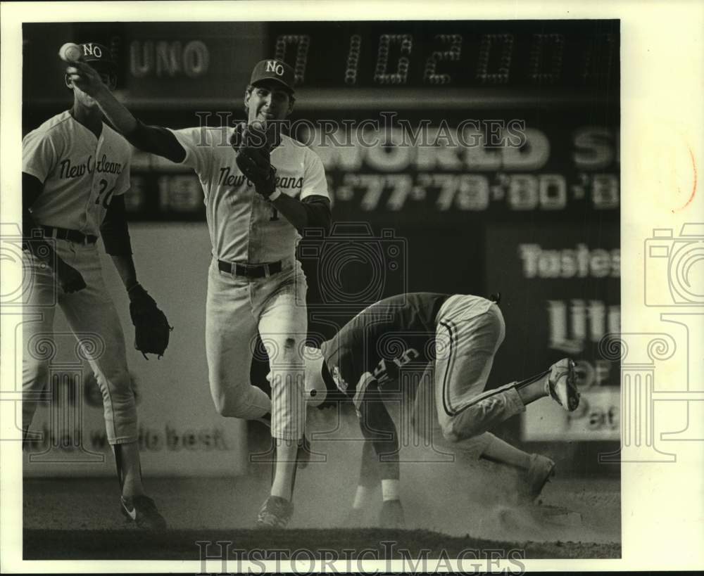 1985 Press Photo New Orleans college baseball player Glen Kuiper, Ronald Marigny- Historic Images