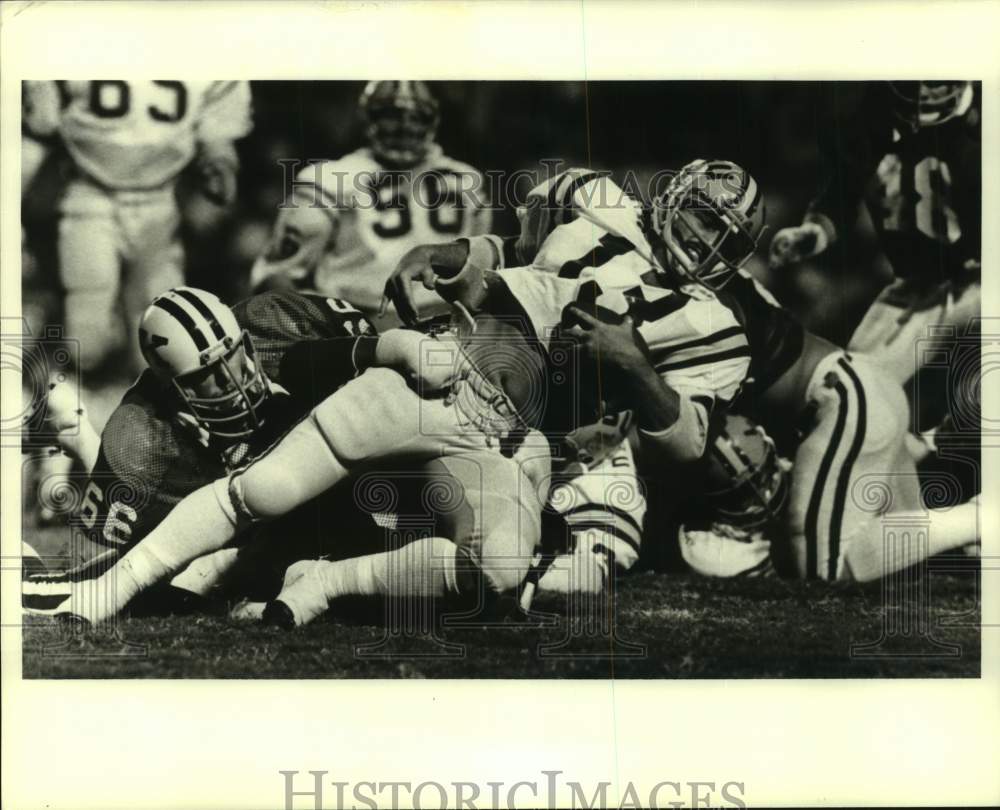 1980 Press Photo Football player Jude Hernandez - nos18364- Historic Images