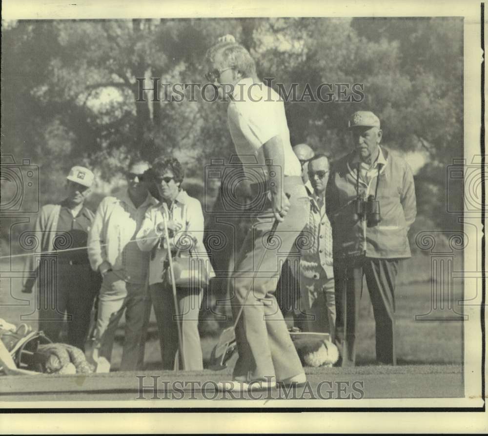 1974 Press Photo Golf - Tom Kite Reacts to Miss Birdie Putt in San Diego Open- Historic Images