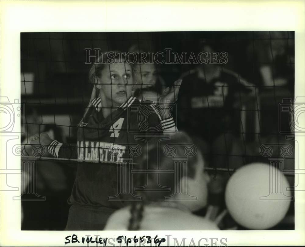 Press Photo Volleyball - Katie Jackson, Top Hitter of Chalmette Owls - nos18534- Historic Images