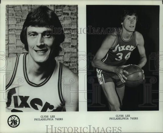 1976 Press Photo Philadelphia 76ers Clyde Lee - nos18624- Historic Images